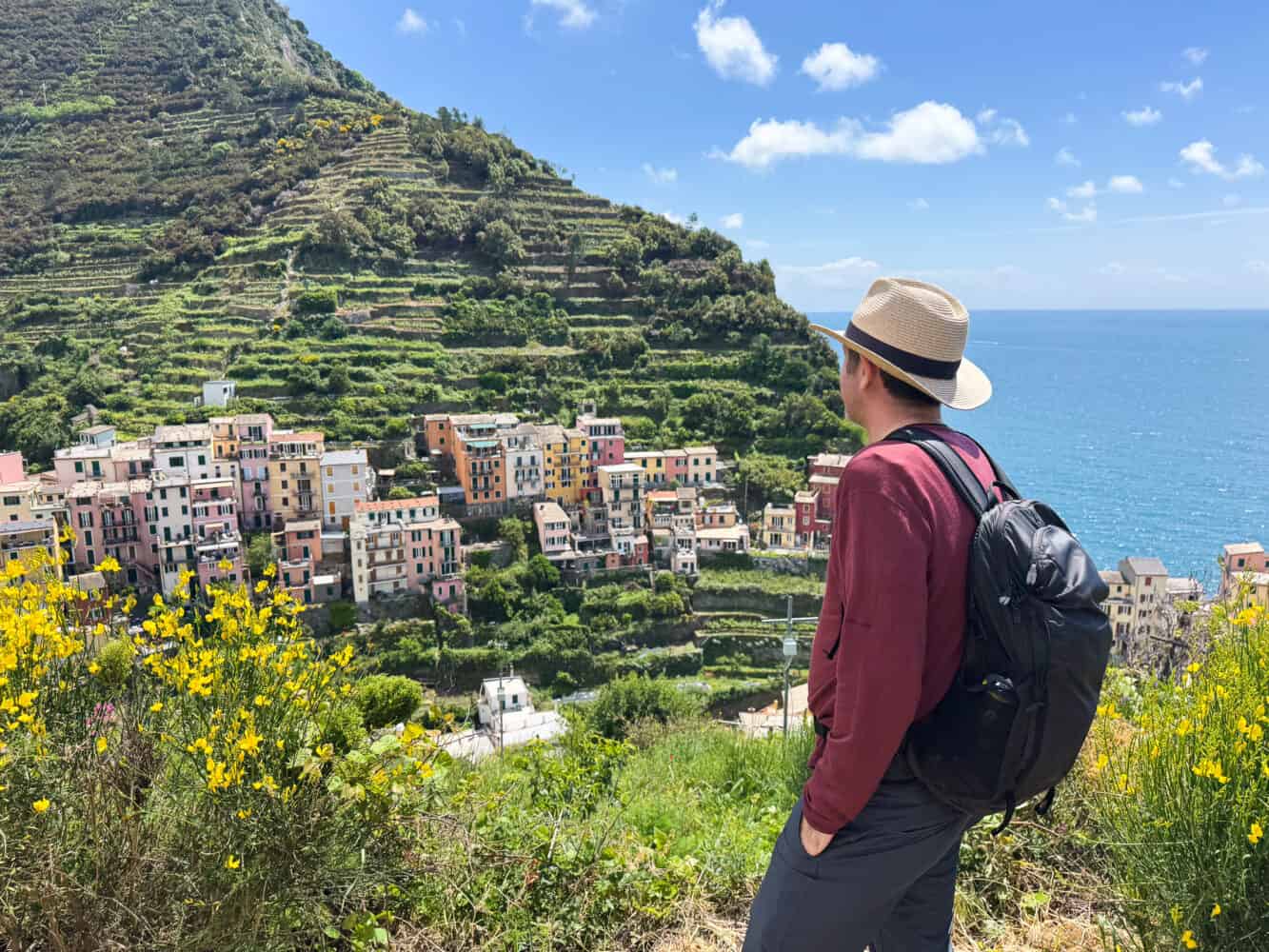 친퀘테레(Cinque Terre)의 코르닐리아(Corniglia)에서 마나롤라(Volastra 경유)까지 하이킹