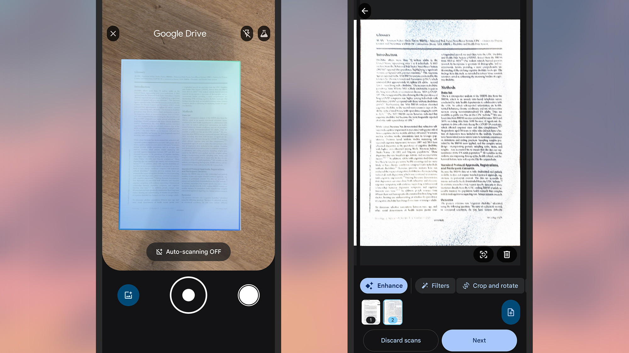 책상에 쌓인 종이를 치우세요