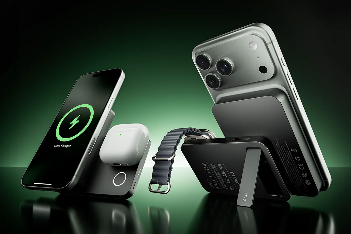 Kuxiu의 자기 다중 장치 보조 배터리는 이제 더 빠른 25W 무선 충전 기능을 제공합니다