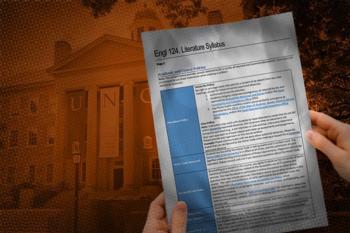 UNC 교수들은 곧 강의 계획서를 공개적으로 게시해야 합니다