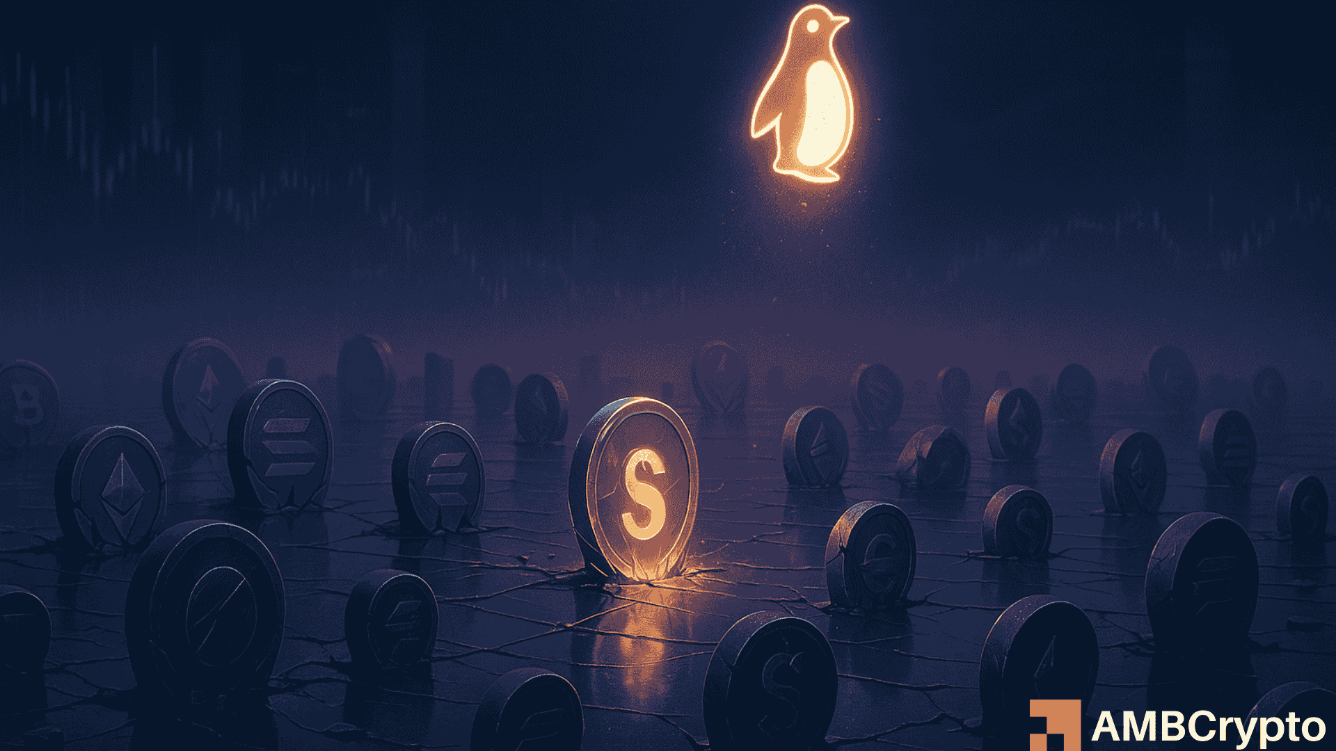 상위 100개 암호화폐 중 99개가 사상 최고치 이하로 거래되고 있습니다!—PENGU만이 대학살에서 벗어날 수 있습니다