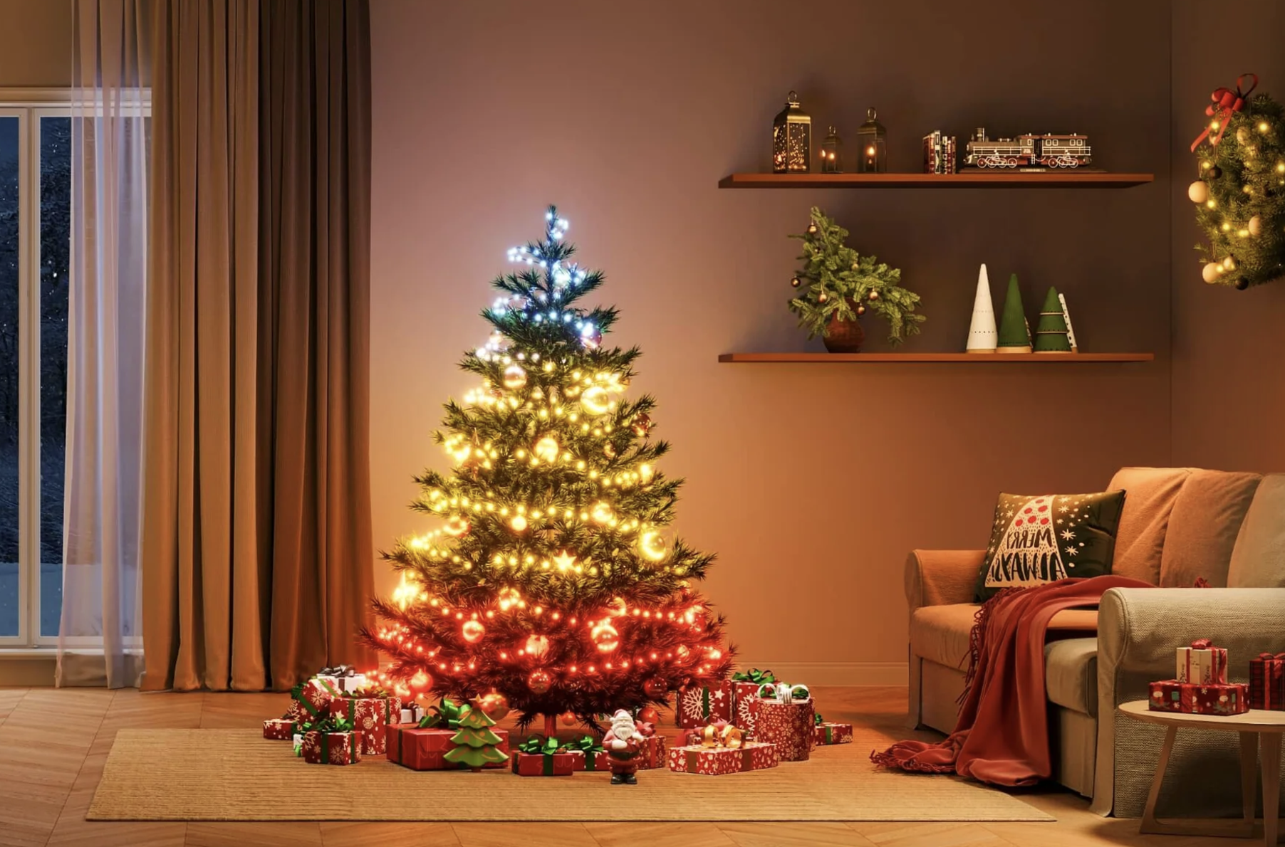 연휴를 앞두고 더 저렴하게 Govee의 스마트 스트링 조명으로 집을 꾸며보세요