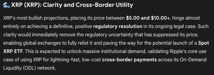 Google의 Gemini AI는 2025년 말까지 XRP, PEPE, Ethereum의 가격을 예측합니다