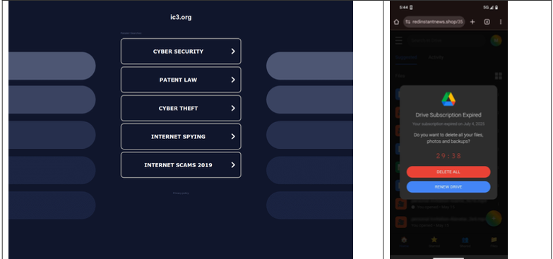현재 대부분의 파킹된 도메인이 악성 콘텐츠를 제공하고 있습니다