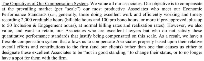 Biglaw Firm의 블랙박스 보너스는 시장과 일치하는 것 같습니다