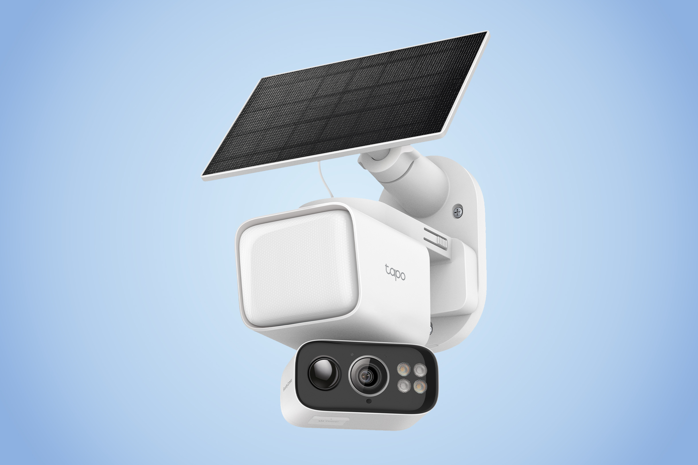 Tapo의 새로운 태양광 투광 조명 카메라는 태양을 흡수하여 밤에 마당을 밝혀줍니다