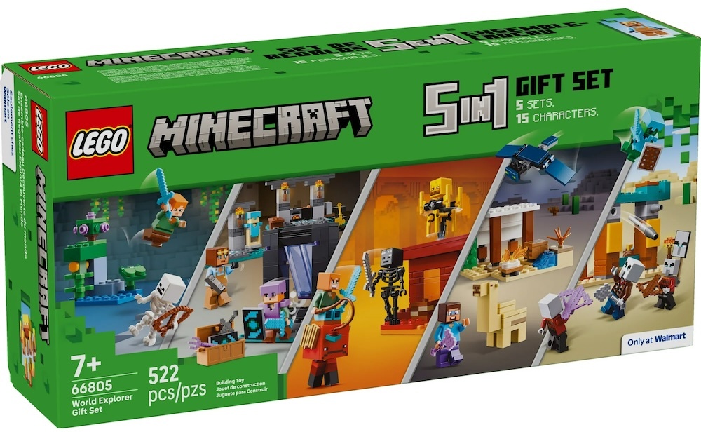 LEGO Minecraft 5-In-1 선물 세트에는 제한된 시간 동안 무료 Walmart 현금이 함께 제공됩니다