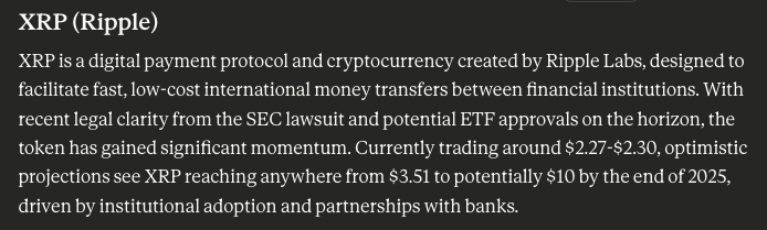 선도적인 AI Claude는 2025년 말까지 XRP, Cardano, Pi 코인의 가격을 예측합니다
