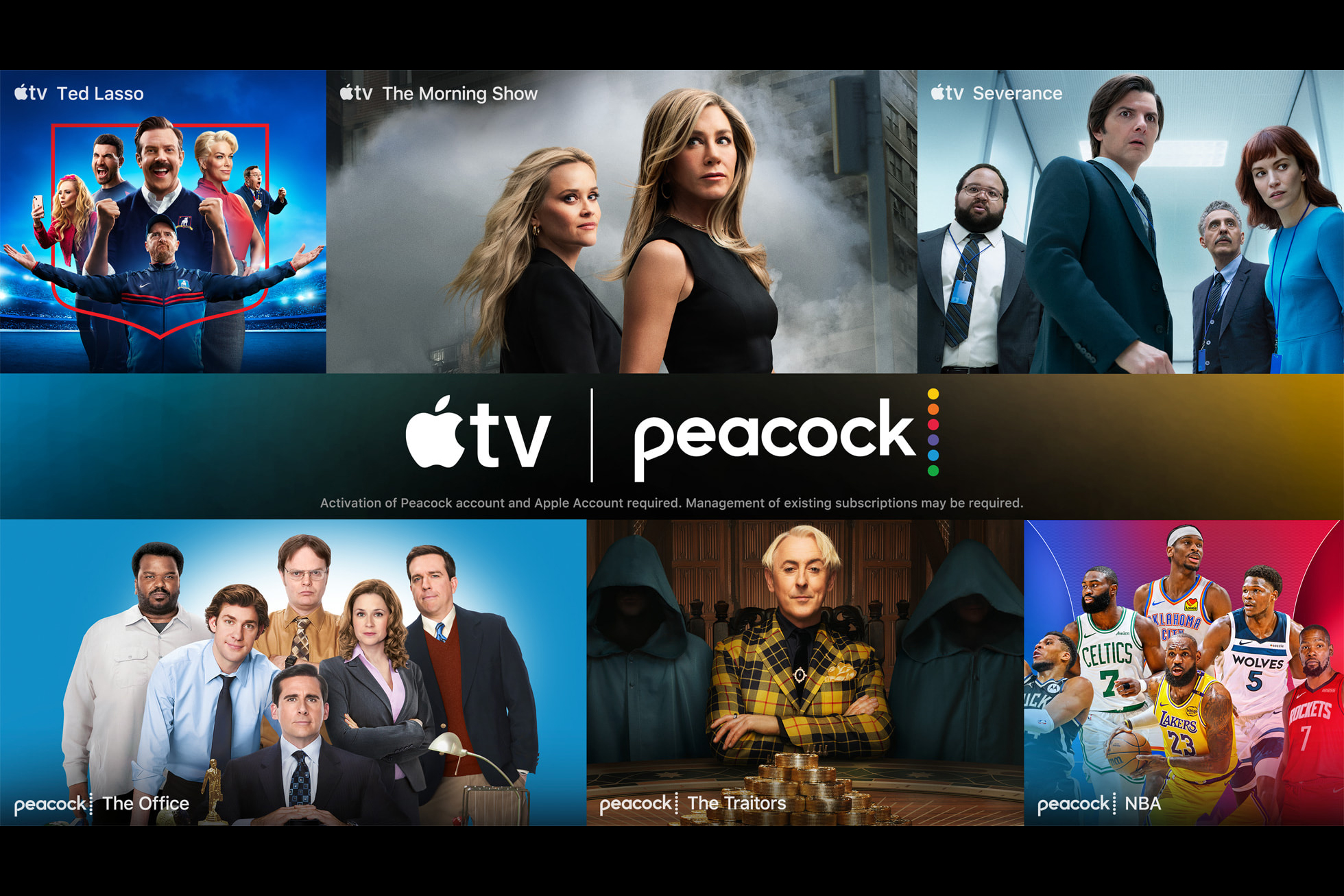 Apple TV와 Peacock은 월 15달러 할인된 구독 번들을 발표했습니다