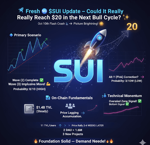 SUI 조용한 복귀: 20달러 충전을 준비하는 약자