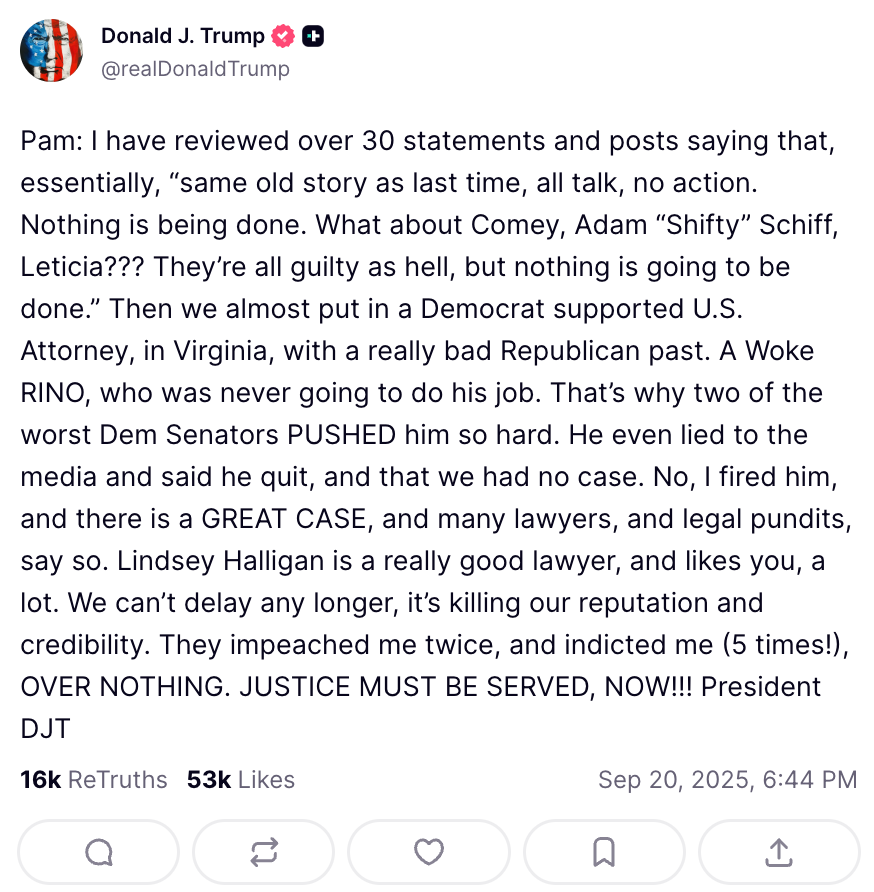 법무부는 트로피 케이스에 또 다른 청구서를 추가하지 않았습니다